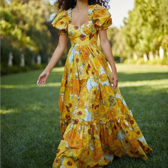 Selkie Dresses Selkie Sunflowers Gown Poshmark
